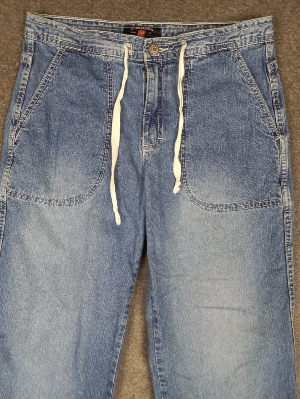 American Eagle AE Supply Jeans Womens Size 8 (31x31) Wide Leg VTG Y2K - Picture 7 of 16